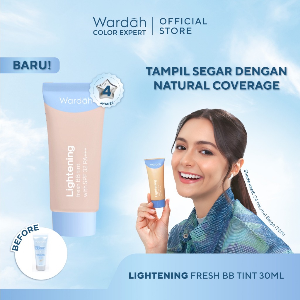 Wardah Lightening Fresh BB Tint 30ml - 01 Neutral Fair (12N)
