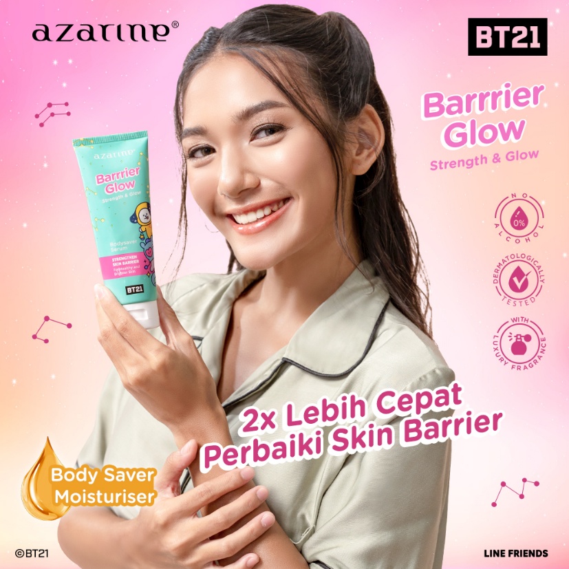 Azarine Bodysaver Serum 100ml - Barrier Glow (Hijau)