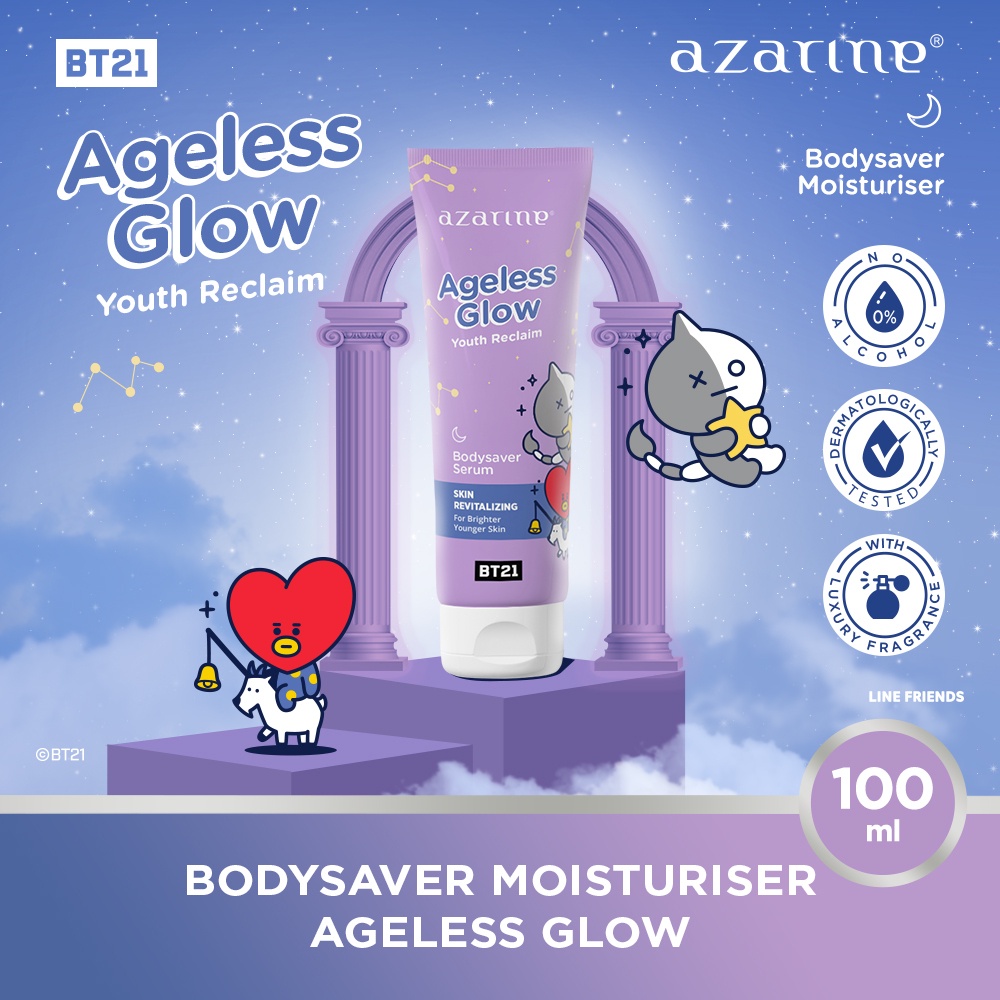 Azarine Bodysaver Serum 100ml - Ageless Glow (Ungu) Azarine Bodysaver Serum 100ml - Ageless Glow (Ungu)
