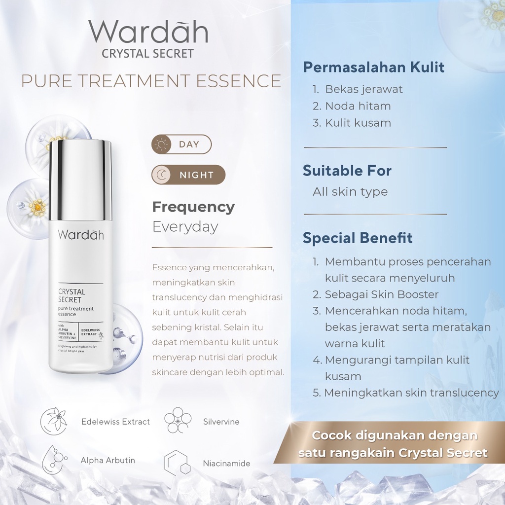 Wardah Crystal Secret Pure Treatment Essence 100ml