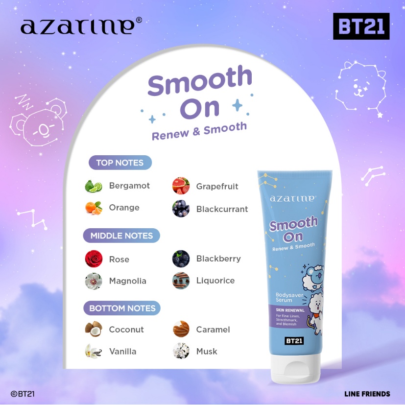 Azarine Bodysaver Serum 100ml - Smooth On (Biru)