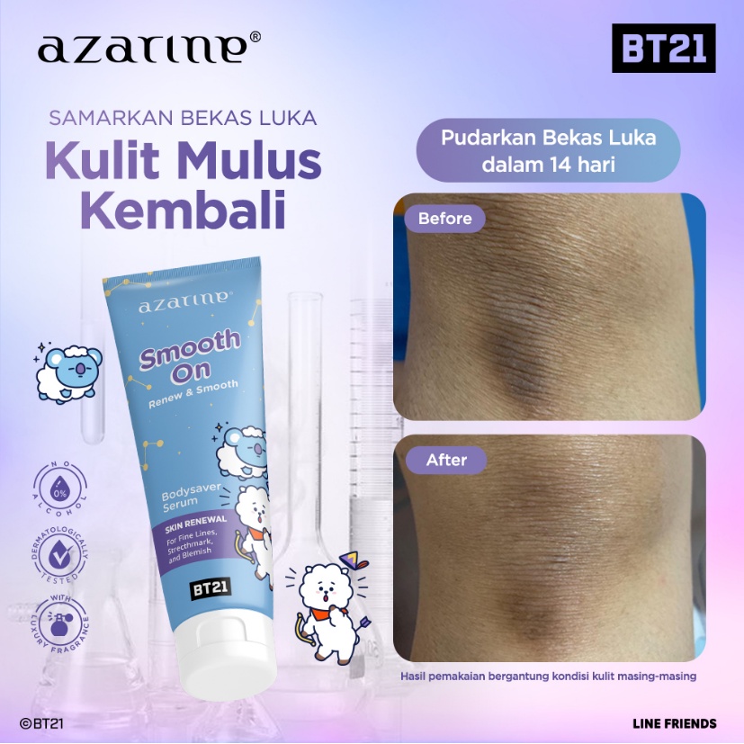 Azarine Bodysaver Serum 100ml - Smooth On (Biru)
