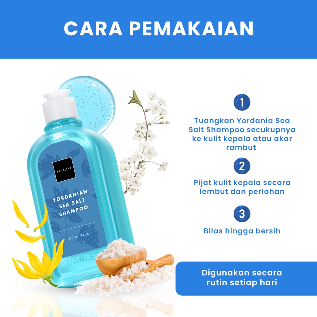 SCARLETT Whitening Yordanian Seasalt Shampoo 250ml