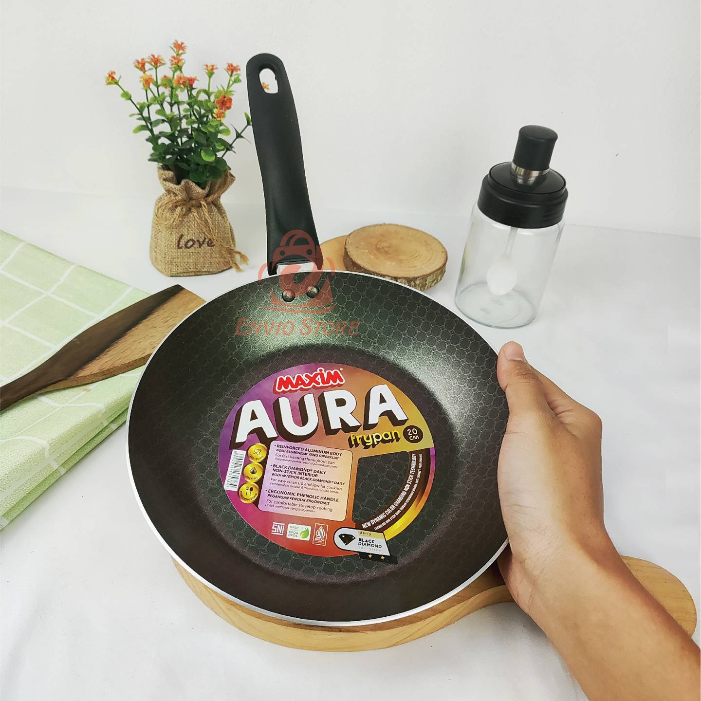 Maspion Maxim AURA Teflon 20cm - Frypan Non Stick