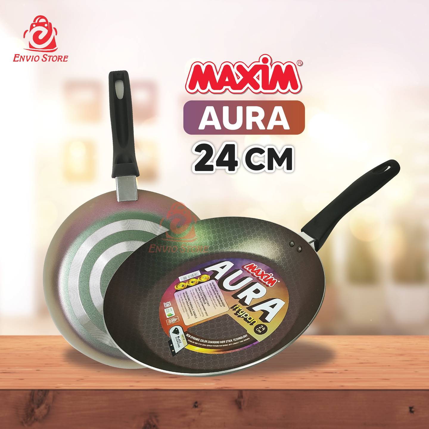 Maspion Maxim AURA Teflon 24cm - Frypan Non Stick