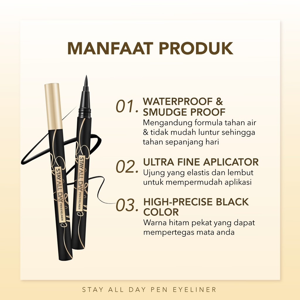 YOU Stay All Day Pen Eyeliner - 01 Black