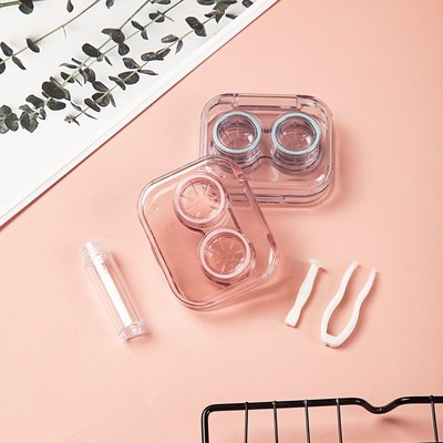 Tempat Softlens Bening + Jepitan - Wadah Soflens (Lensa Kontak) dan Jepitan