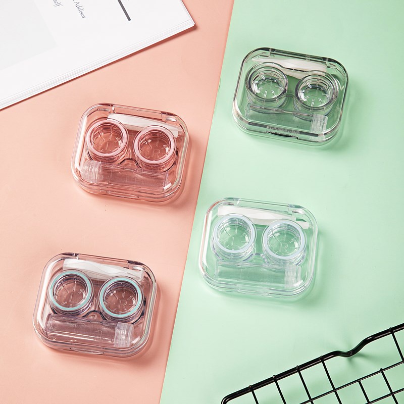 Tempat Softlens Bening + Jepitan - Wadah Soflens (Lensa Kontak) dan Jepitan