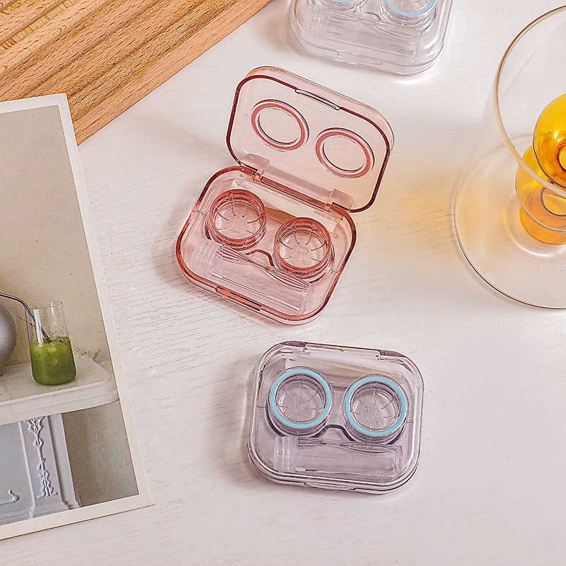 Tempat Softlens Bening + Jepitan - Wadah Soflens (Lensa Kontak) dan Jepitan