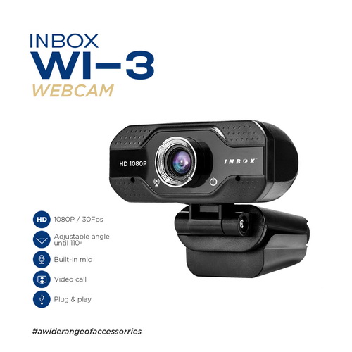 Inbox Webcam WI03 HD 1080 / 30fps Inbox Webcam WI03 HD 1080 / 30fps