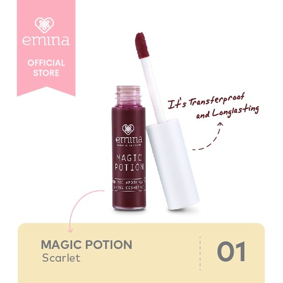 Emina Magic Potion Lip Tint 5,5ml - 01 Scarlet