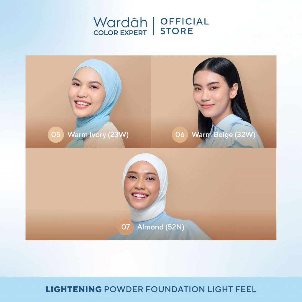 Wardah Lightening Powder Foundation Light Feel 12gr REFILL 02 Pink Beige (31C)