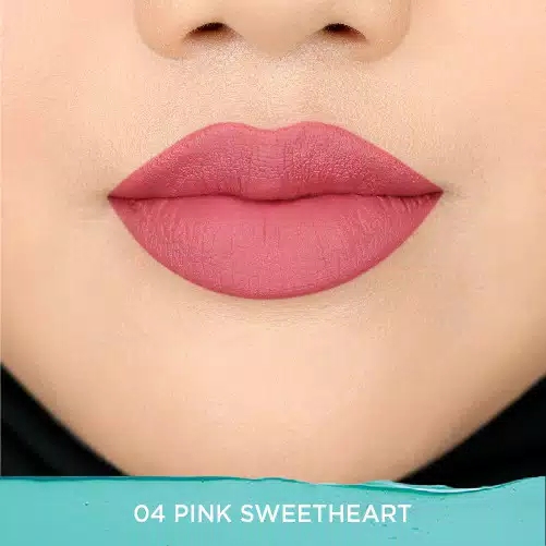 Wardah Colorfit Velvet Matte Lip Mousse 04 Pink Sweetheart