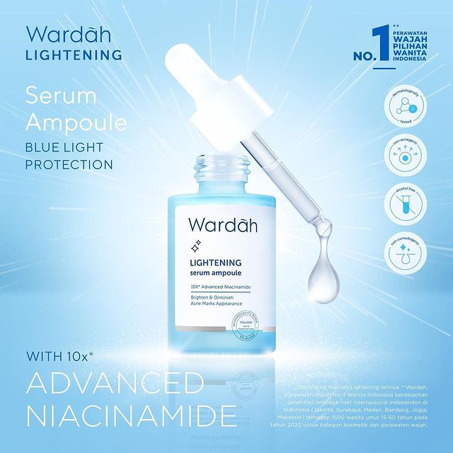Wardah Lightening Serum Ampoule 30ml (Botol)