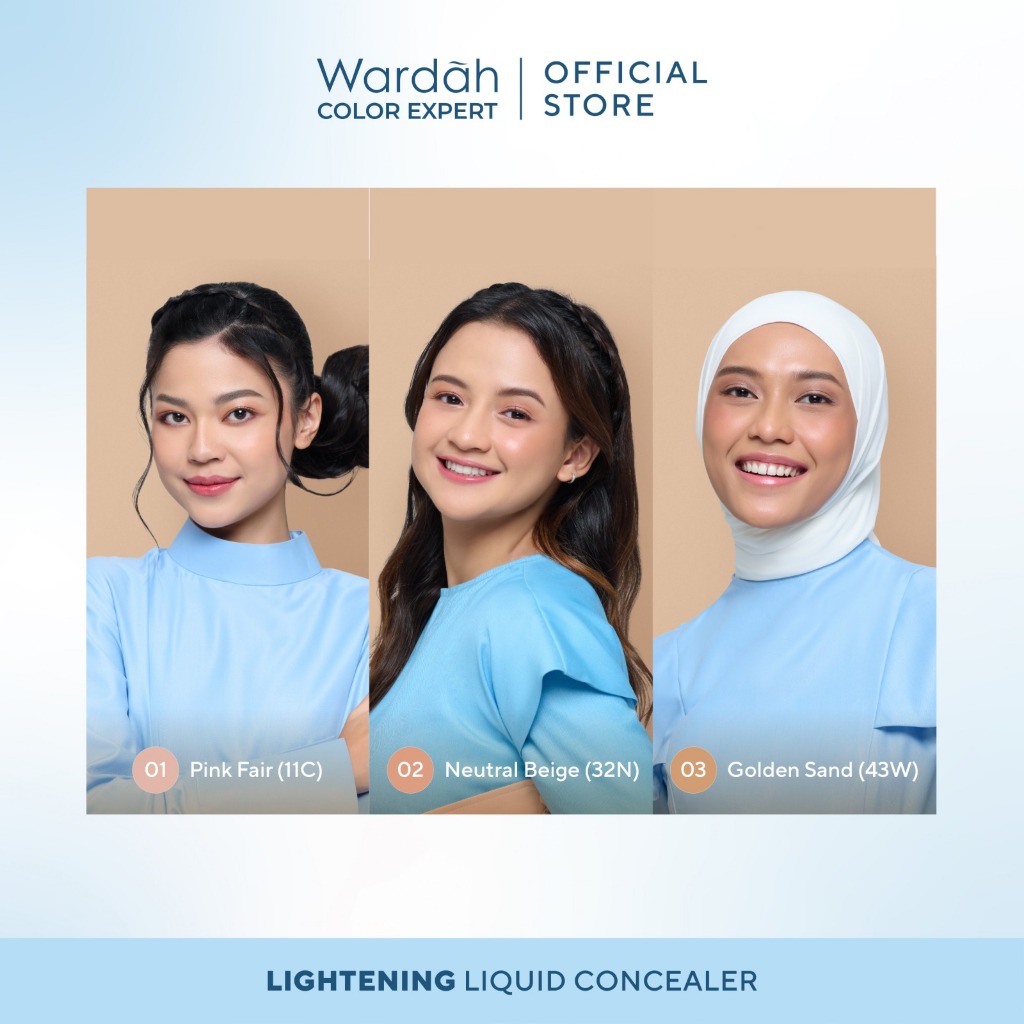 Wardah Lightening Liquid Concealer 6gr - 01 Pink Fair (11C)
