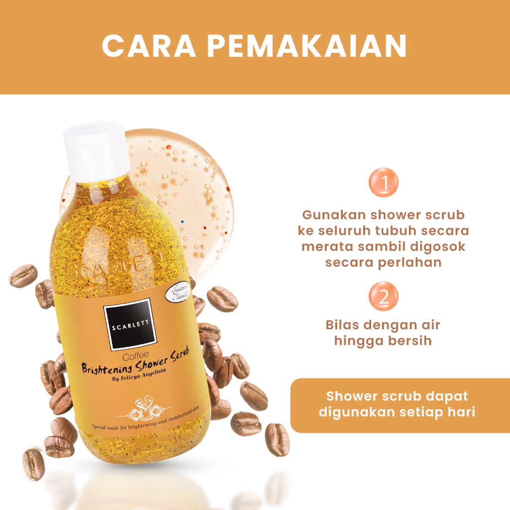 SCARLETT Shower Scrub Coffee 300ml
