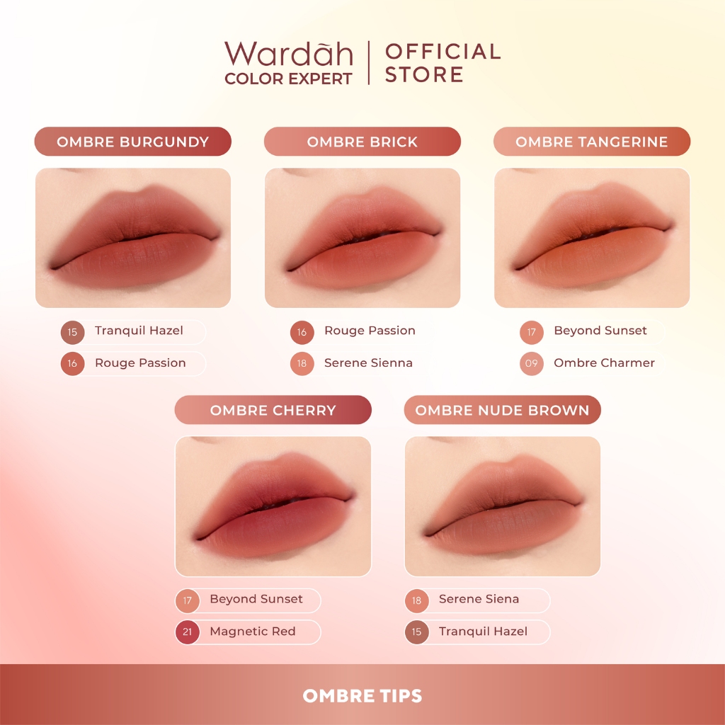 Wardah Colorfit Velvet Matte Lip Mousse Color Therapy 4gr - 18 Serene Sienna