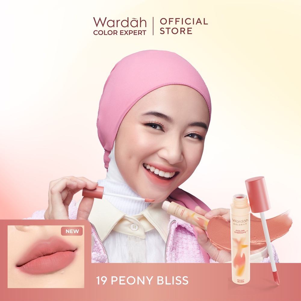 Wardah Colorfit Velvet Matte Lip Mousse Color Therapy 4gr - 19 Peony Bliss