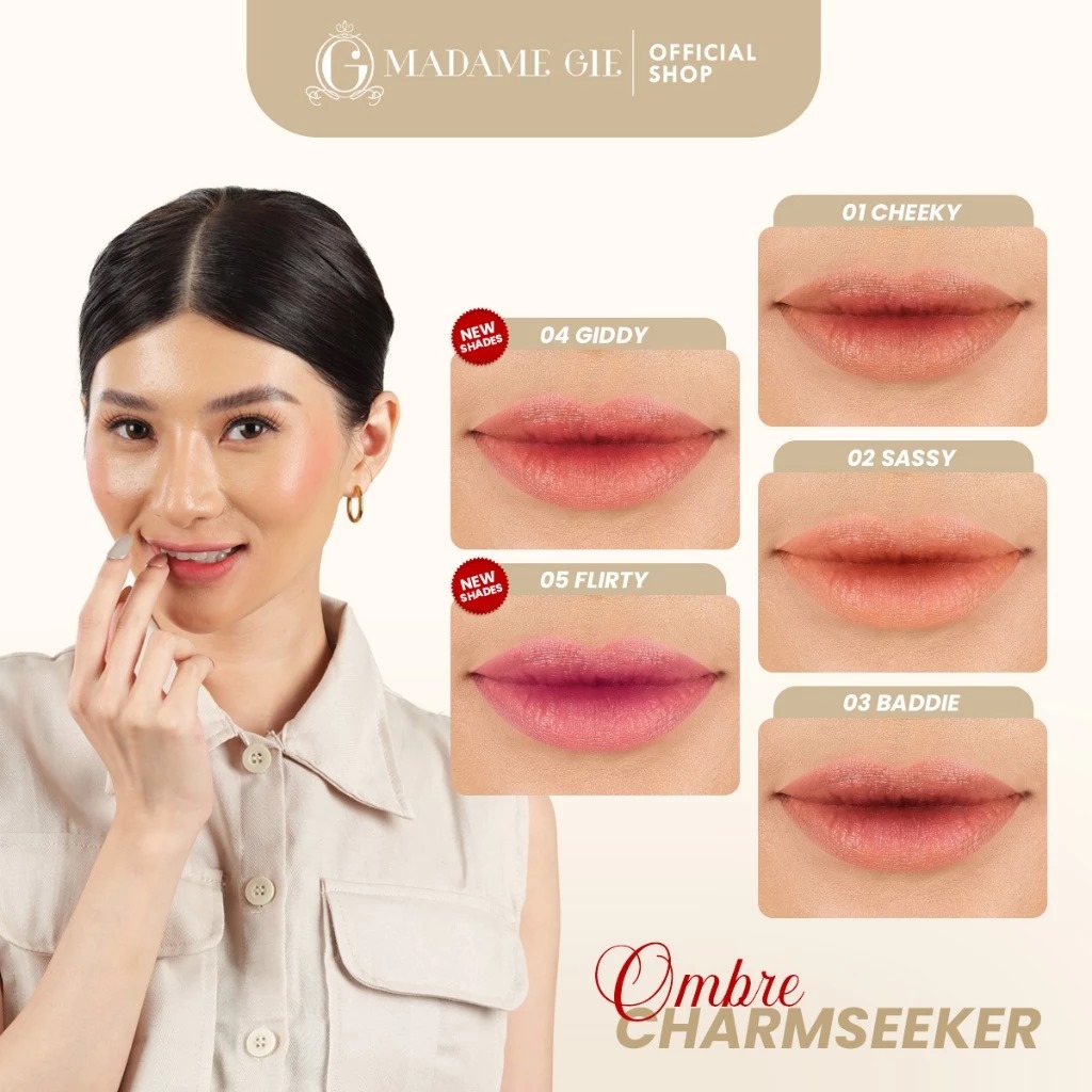 Madame Gie Charmseeker Lipstick & Lipcream - 05 Flirty