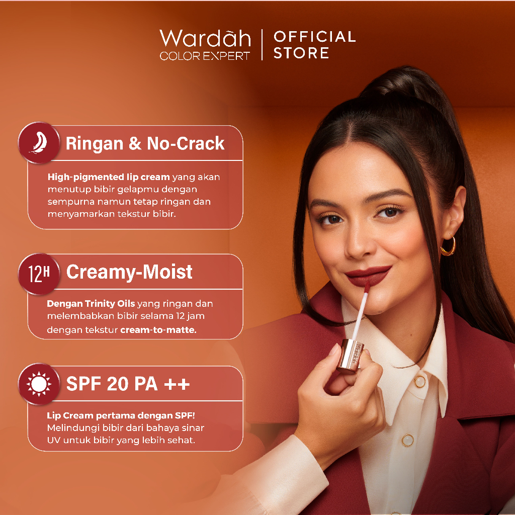 Wardah Exclusive Matte Lip Cream 05 Speachless *