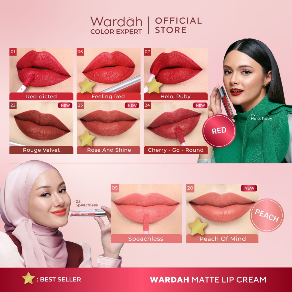 Wardah Exclusive Matte Lip Cream 05 Speachless *