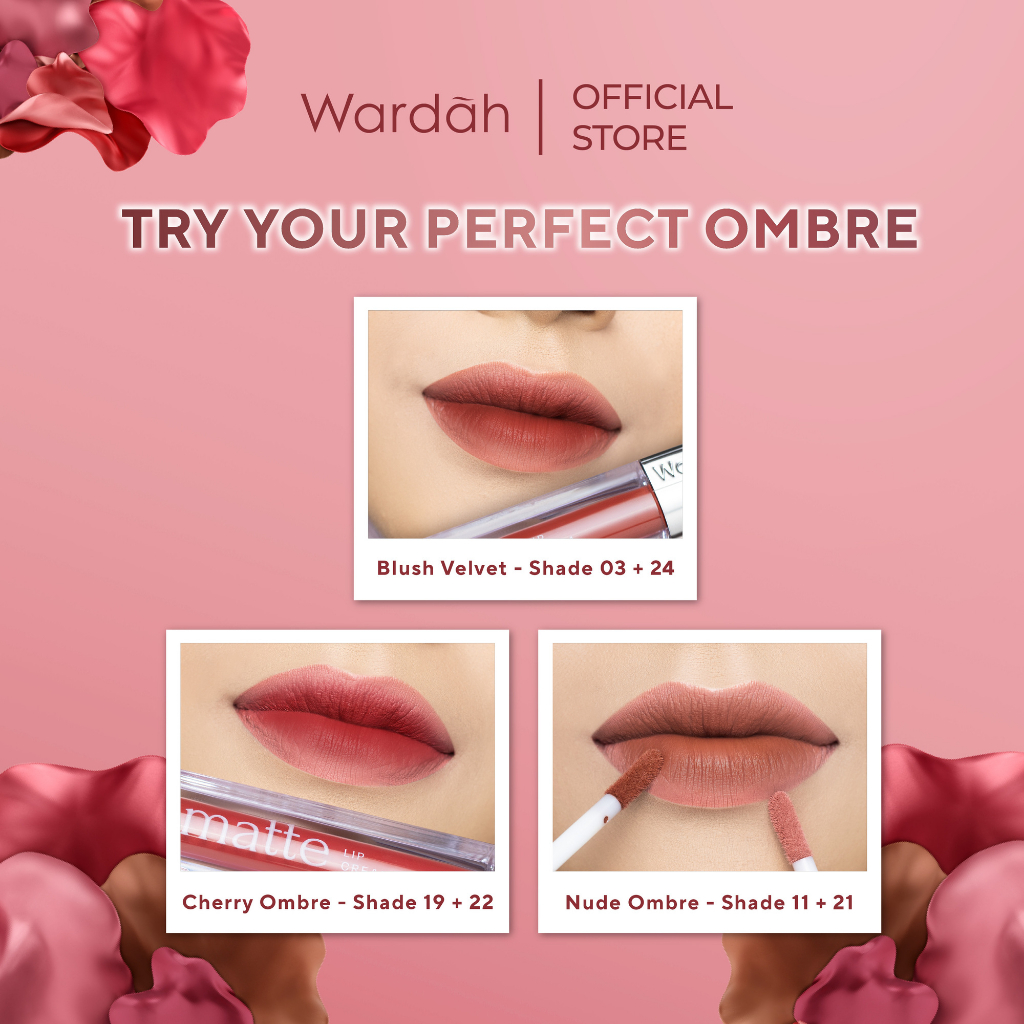 Wardah Exclusive Matte Lip Cream 12 Plum It Up