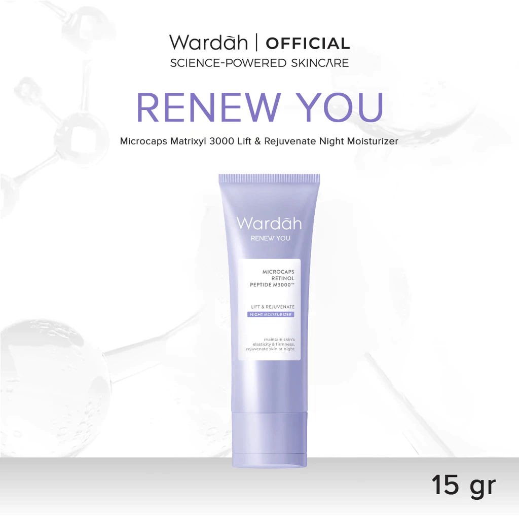 Wardah Renew You Retinol Microcaps Matrixyl 3000 Night Moisturizer 15gr Wardah Renew You Retinol Microcaps Matrixyl 3000 Night Moisturizer 15gr