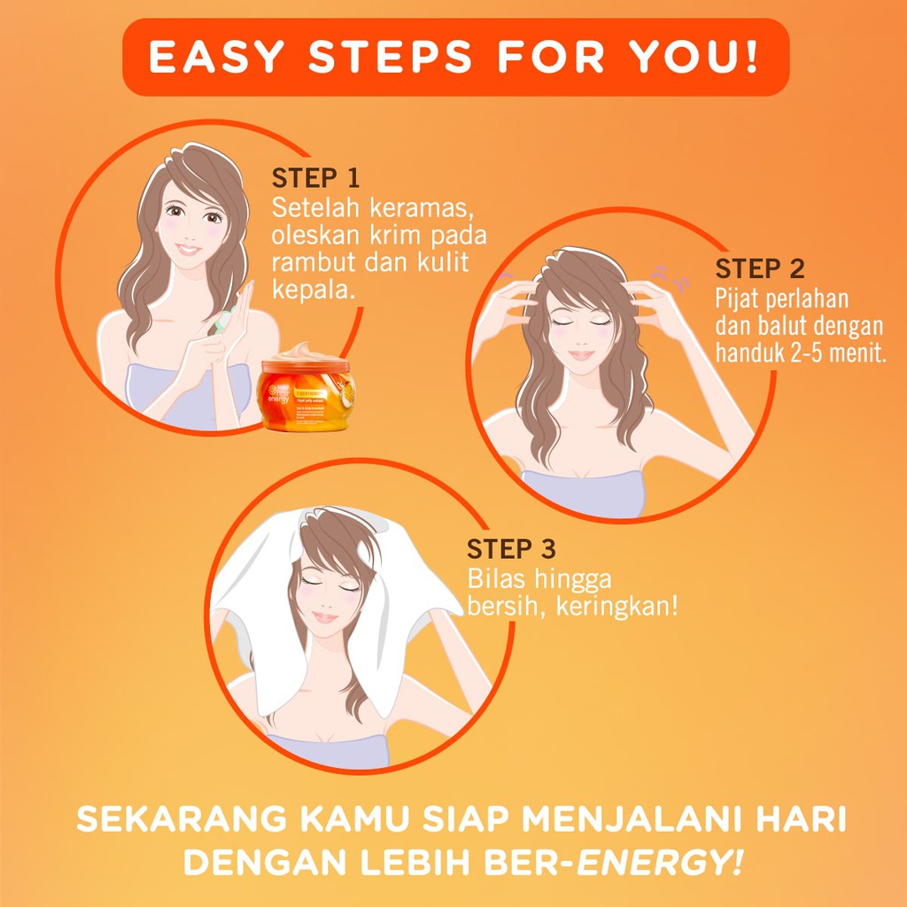 Makarizo Hair Energy Fiber Hair & Scalp Creambath 500gr Jar - Aloe & Melon (Hijau)