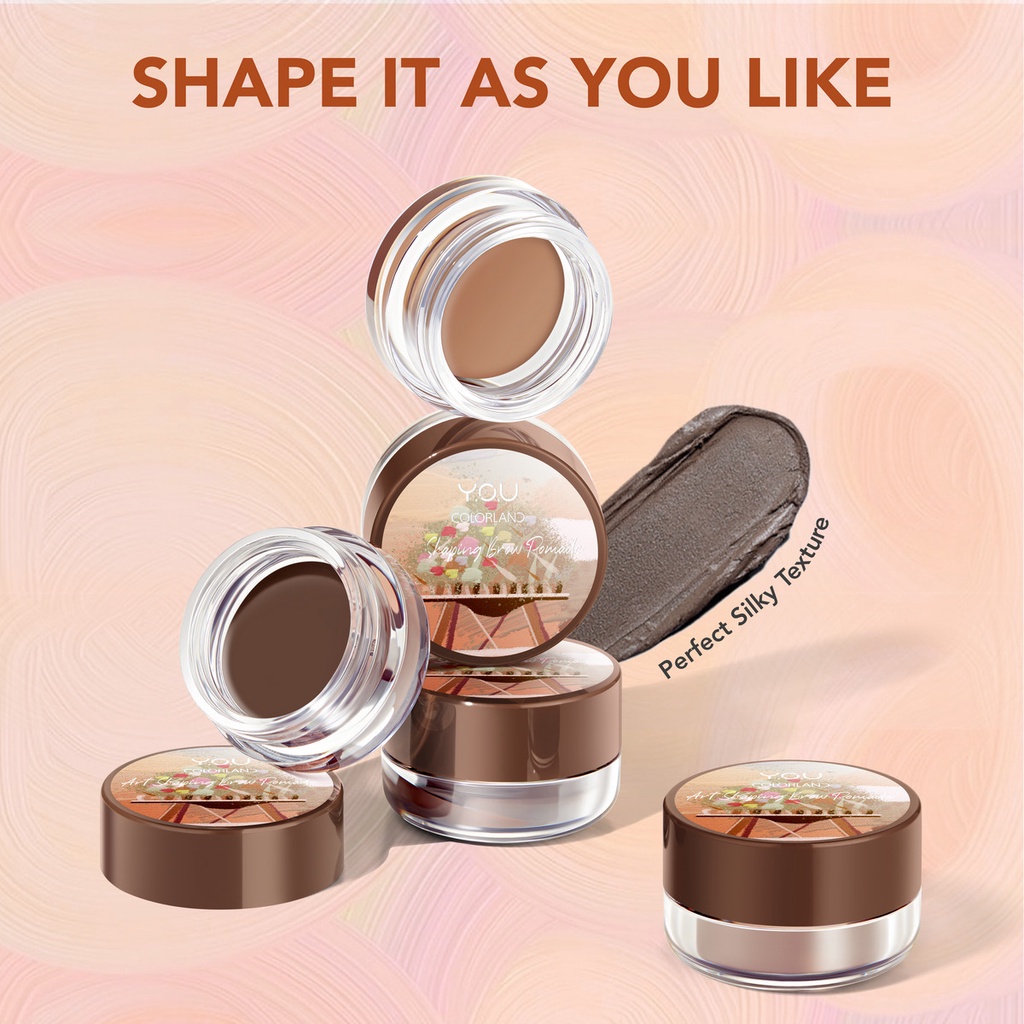 YOU Colorland Art Shaping Brow Pomade BR01 Natural Brown