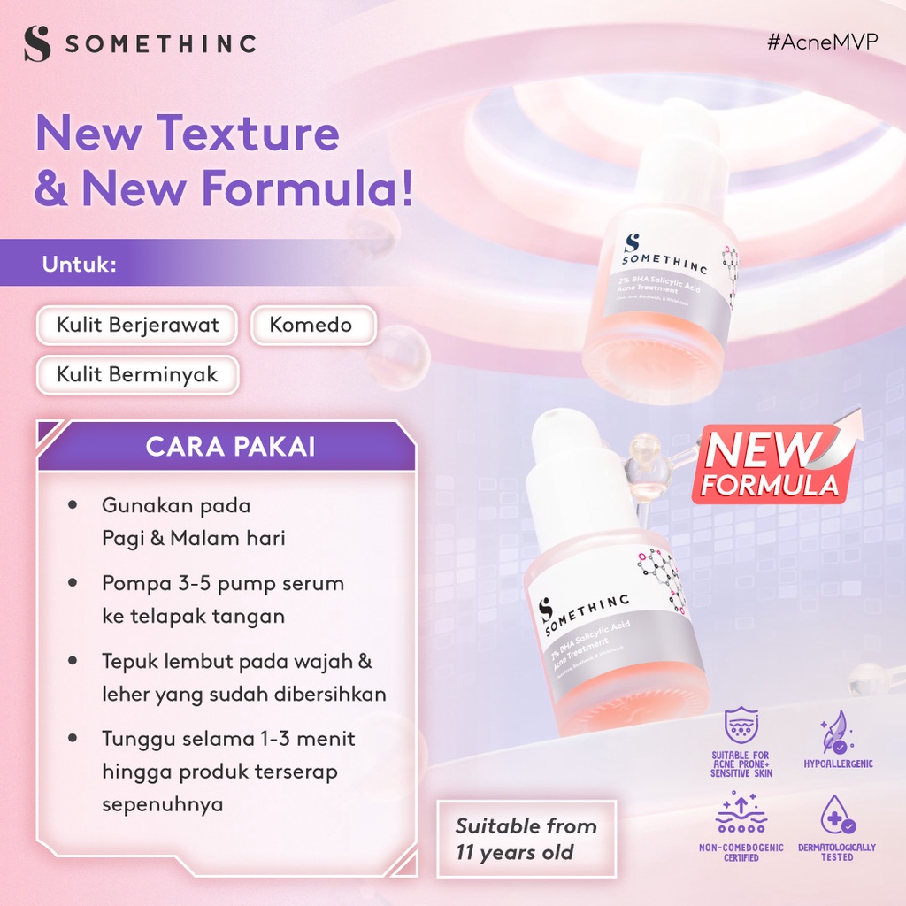 Somethinc 2% BHA Salicylic Acid Acne Treatment 20ml