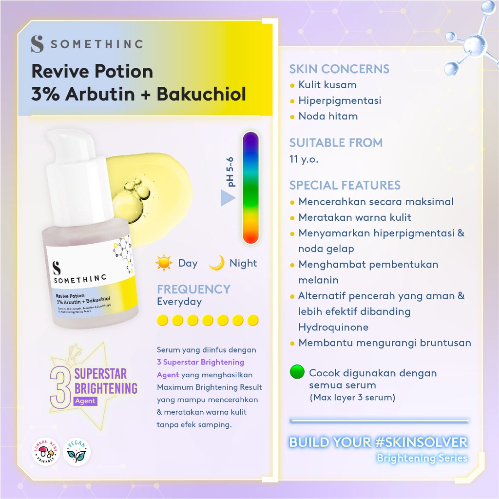 Somethinc REVIVE POTION 3% Arbutin + Bakuchiol 20ml
