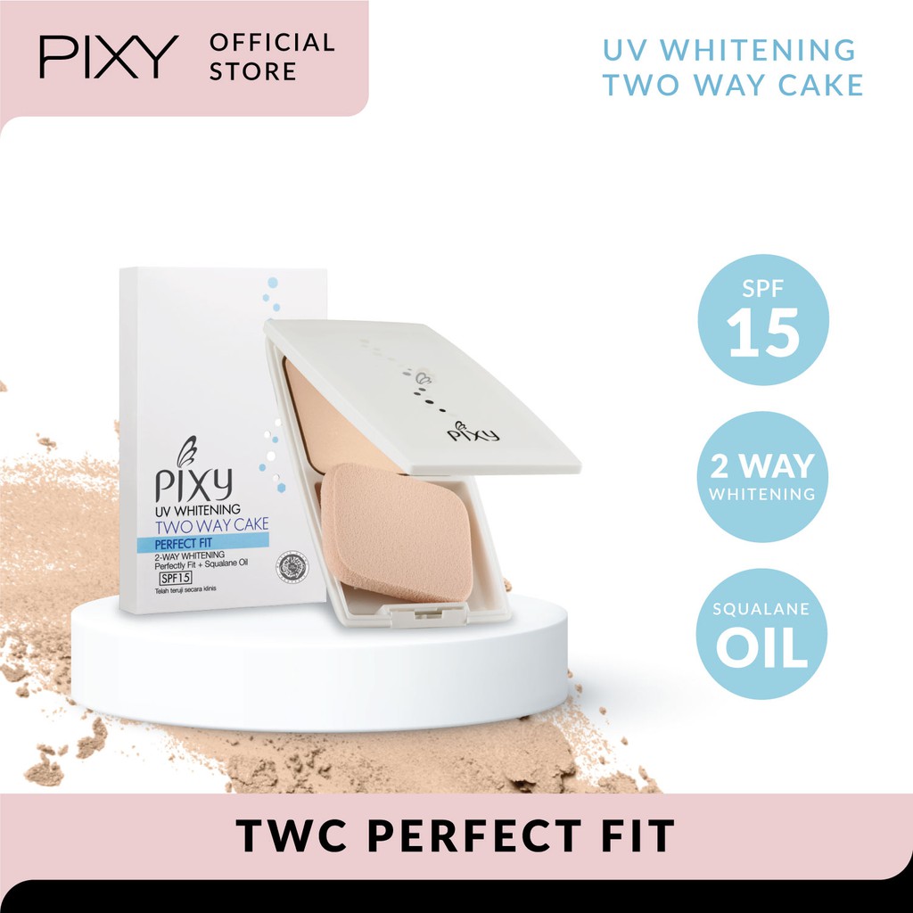 Pixy UV Whitening TWC Perfect Fit Full Size 01 White Cream