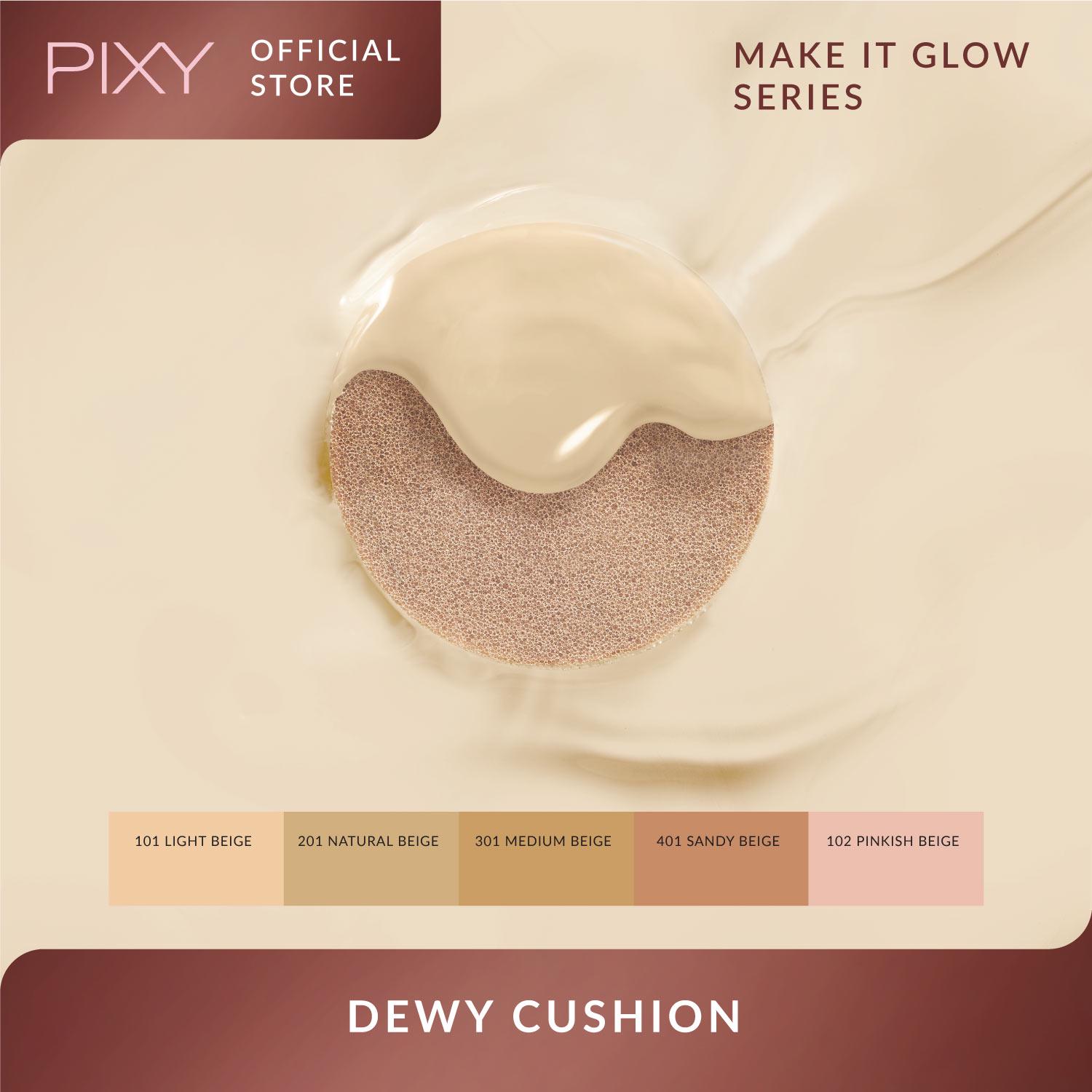 Pixy Make It Glow Dewy Cushion SPF 23 PA++ REFILL 201 Neutral Beige