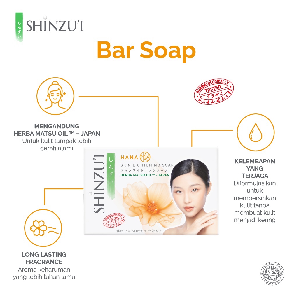 Shinzui Soap 80gr Hana (Sabun Batang)