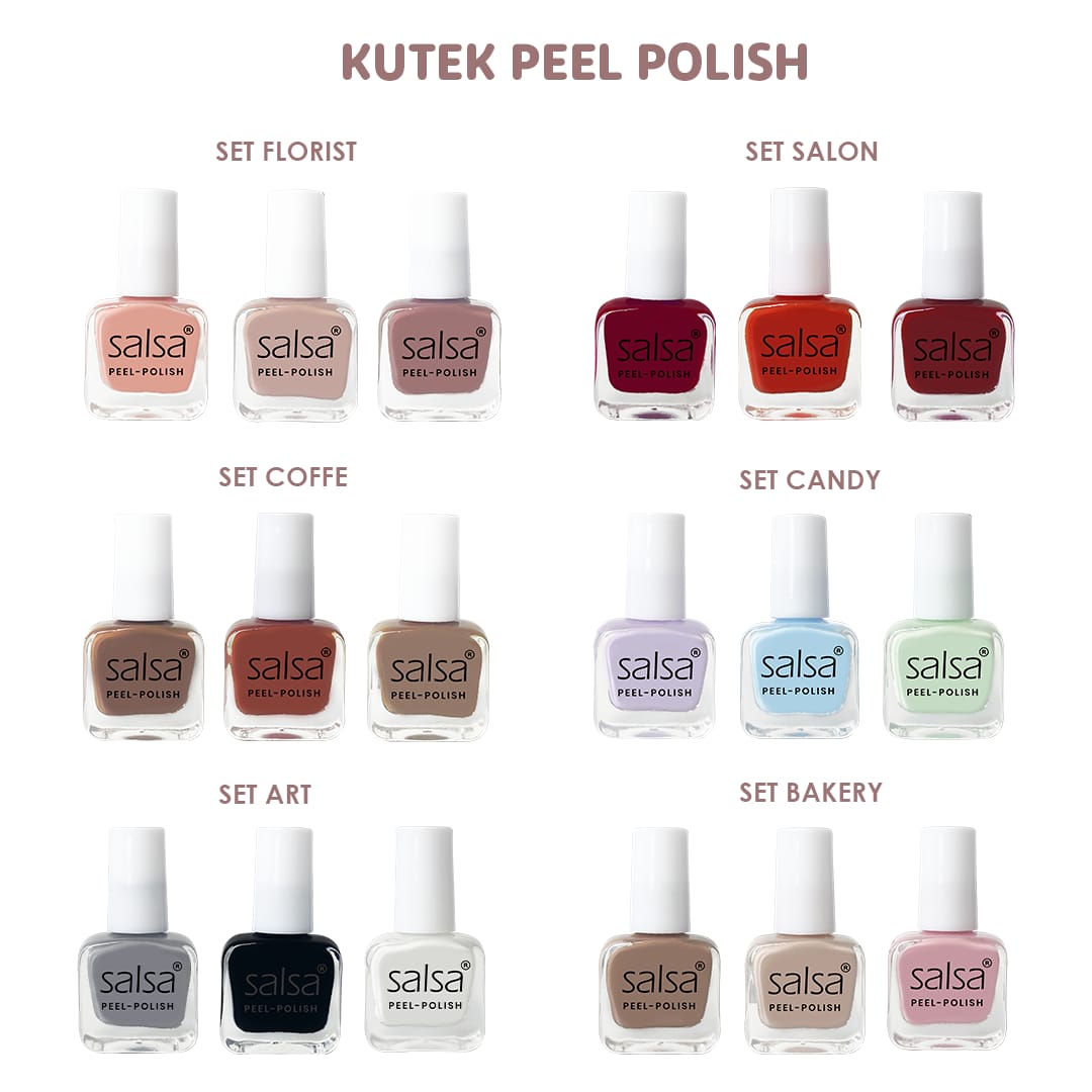 SALSA Kutek Peel Polish SALON ecer (Nail Polish Peel Off)