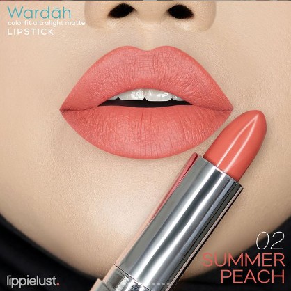 Wardah Colorfit Ultralight Matte Lipstick 02 Summer Peach