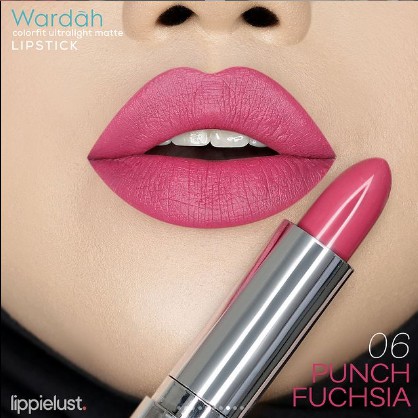 Wardah Colorfit Ultralight Matte Lipstick 06 Punch Fuchsia