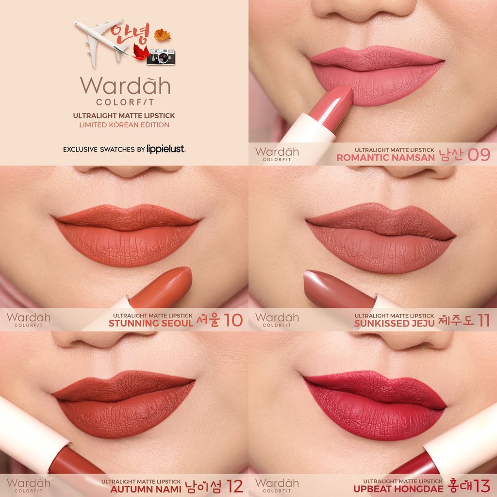Wardah Colorfit Ultralight Matte Lipstick 10 Stunning Seoul