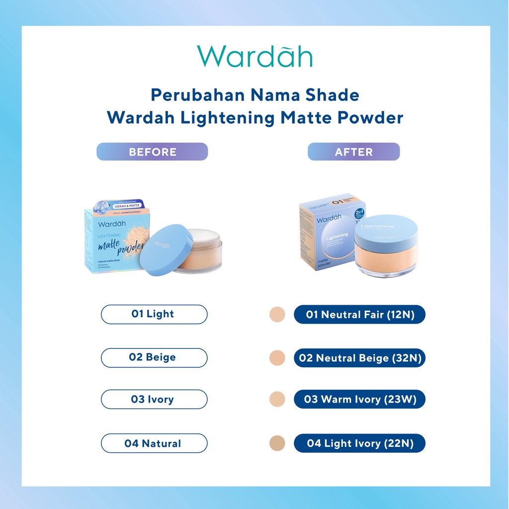 Wardah Lightening Matte Powder 20gr 02 Neutral Beige (32N)
