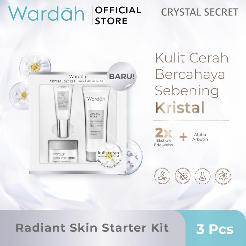 Wardah Crystal Secret Radiant Skin Mini Starter Kit * Wardah Crystal Secret Radiant Skin Mini Starter Kit *