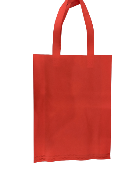 Tas Belanja Polos Merah Tali 30x8x40cm