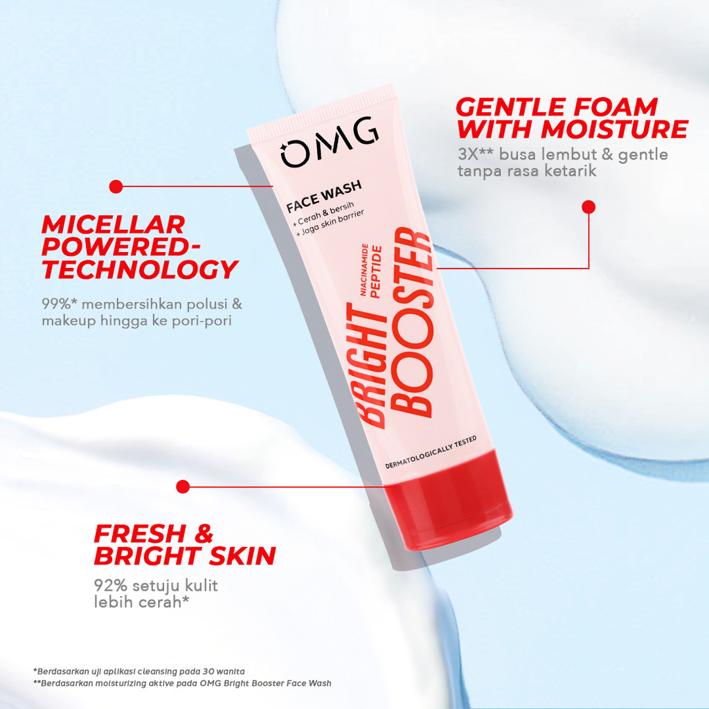 Oh My Glow Bright Booster Face Wash 50gr (OMG)