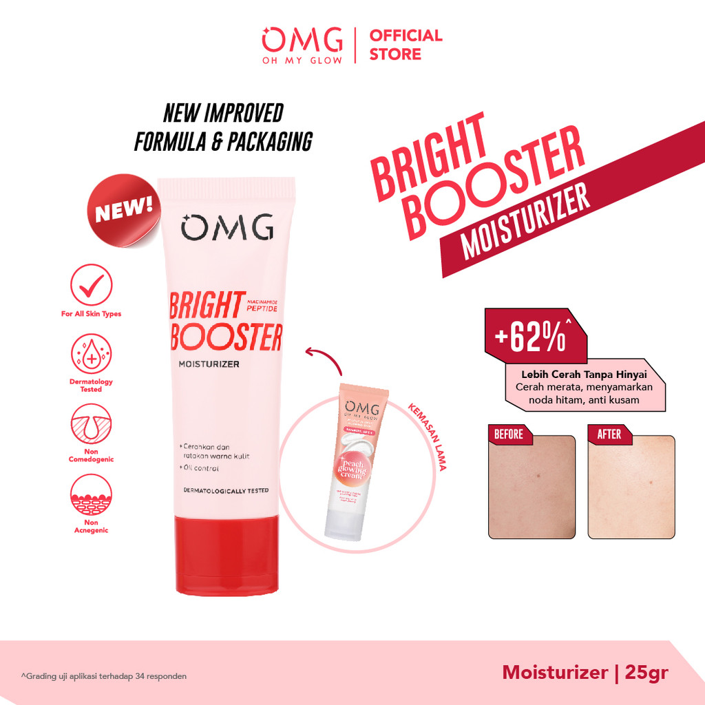 Oh My Glow Bright Booster Niacinamide Peptide Moisturizer 25gr (OMG)