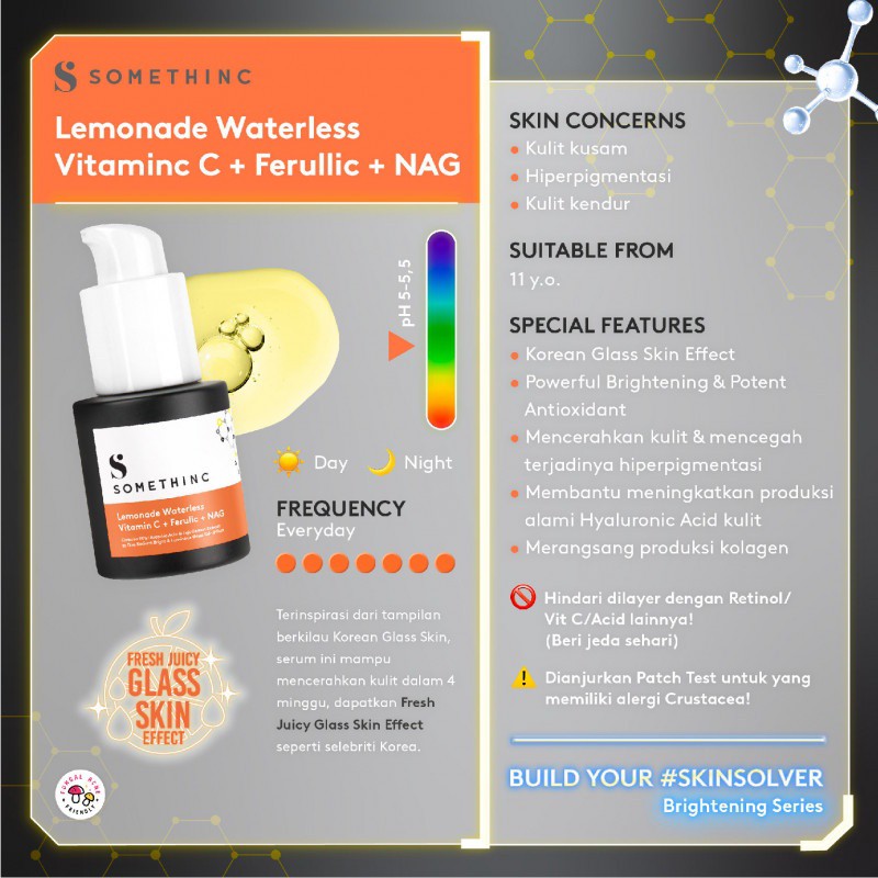 Somethinc Lemonade Waterless Vitamin C + Ferulic + NAG 20ml