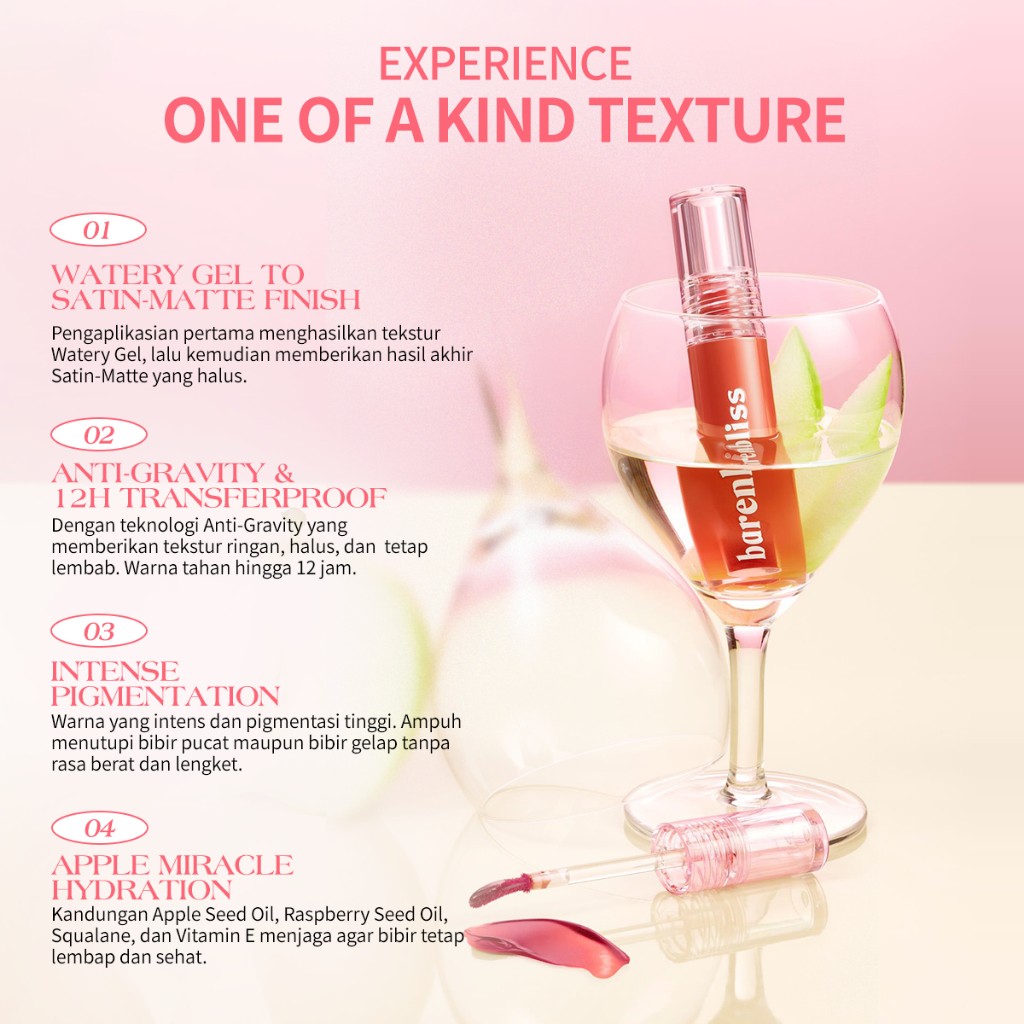 BNB Barenbliss Apple Makes Adorable Mousse Tint - 08 Fuschia Berry