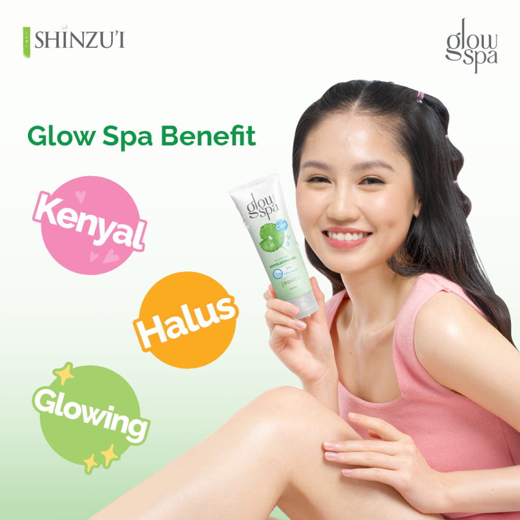 Shinzui Glow Spa Exfoliating Gel + AHA Collagen 130ml - Cica