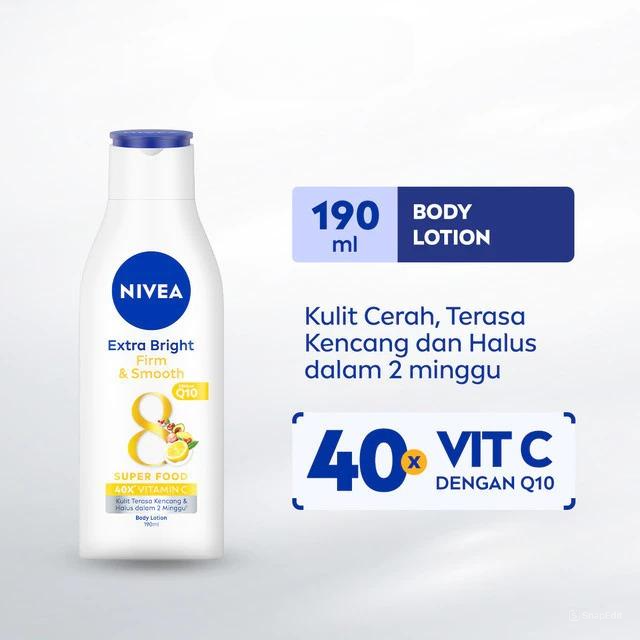 Nivea Body Lotion Extra White 190ml - Firm & Smooth