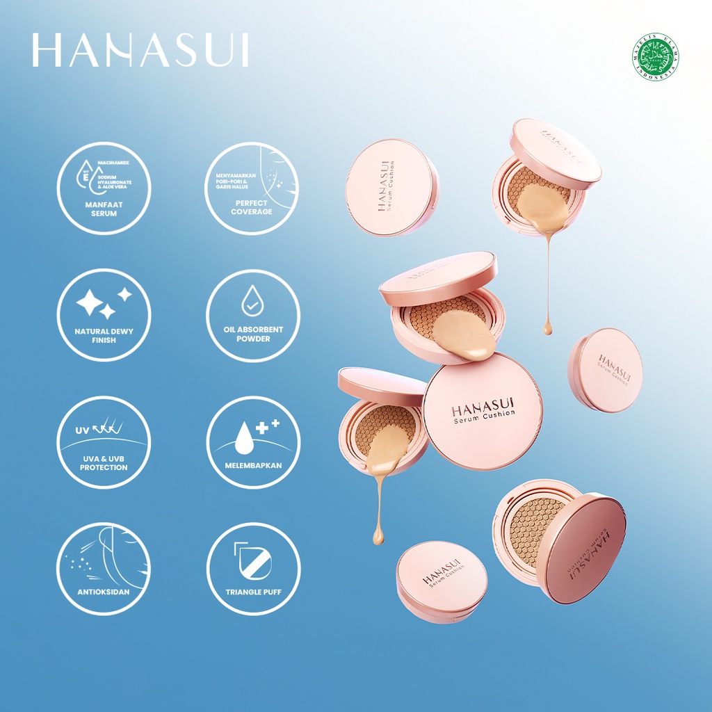 Hanasui Serum Cushion 15gr - 02 Natural