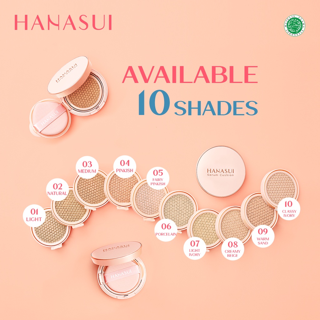 Hanasui Serum Cushion 15gr - 02 Natural