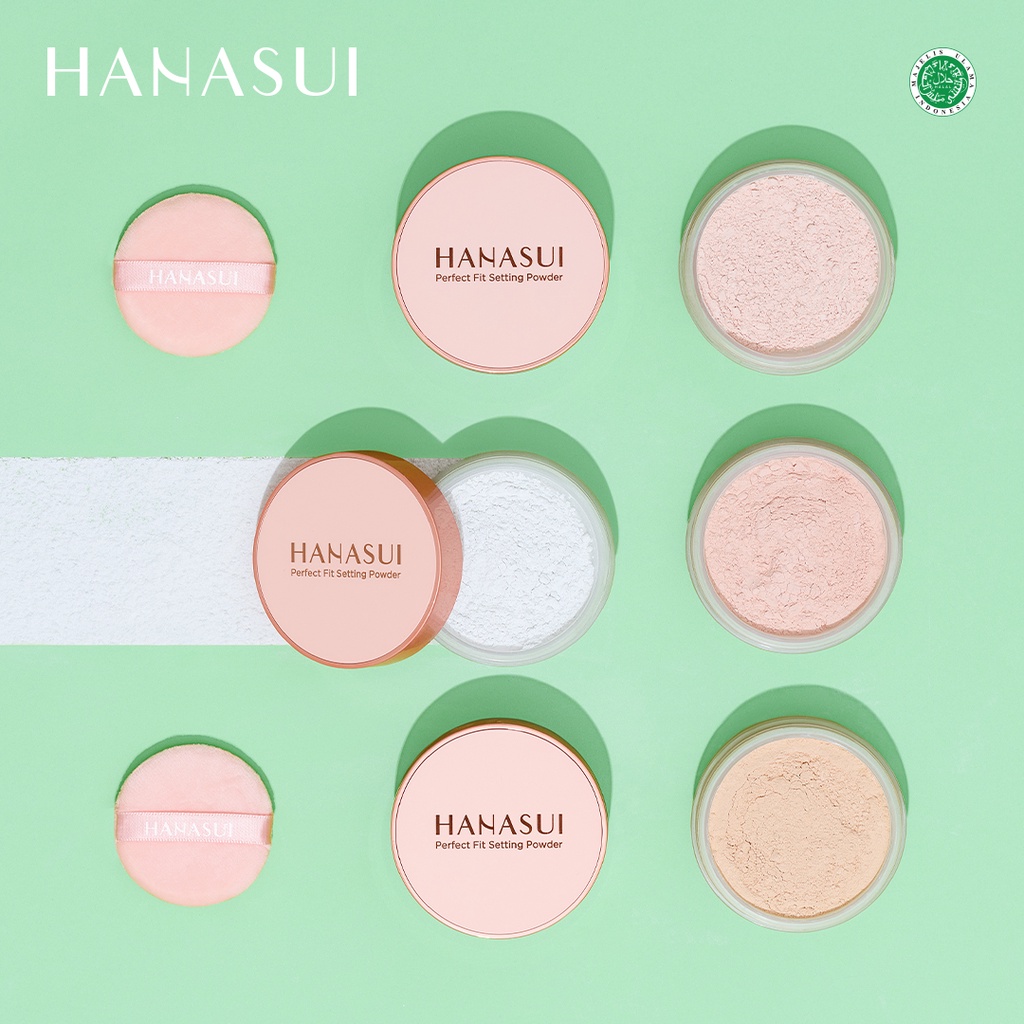 Hanasui Perfect Fit Setting Powder 12gr - 01 Light